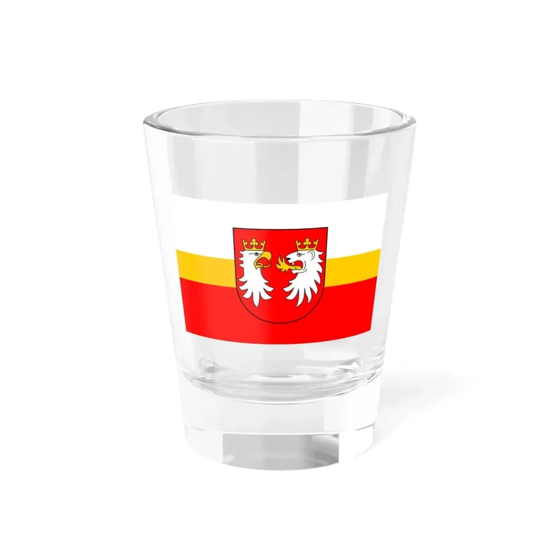 POL powiat gorlicki flag (Poland) Shot Glass 1.5oz 1.5oz - Go Mug Yourself