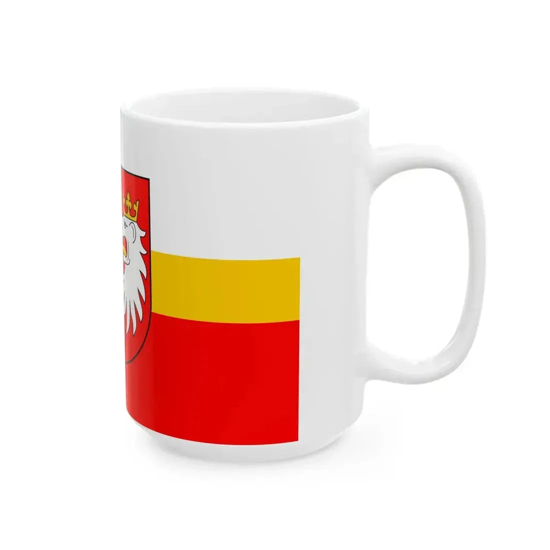 POL powiat gorlicki flag (Poland) White Coffee Mug - Go Mug Yourself