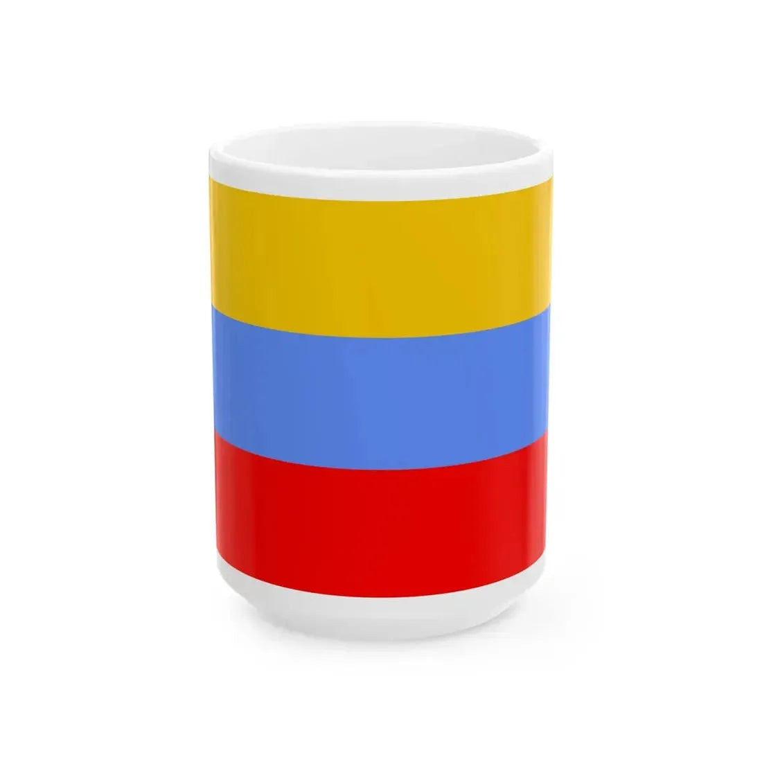 POL powiat gostynski flag (Poland) White Coffee Mug 15oz - Go Mug Yourself