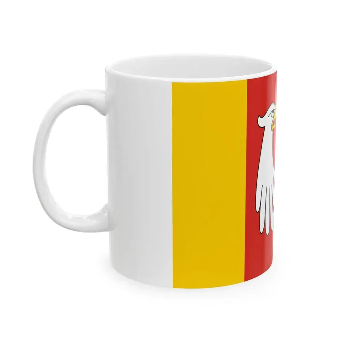 POL powiat grodziski mazowieckie flag (Poland) White Coffee Mug - Go Mug Yourself