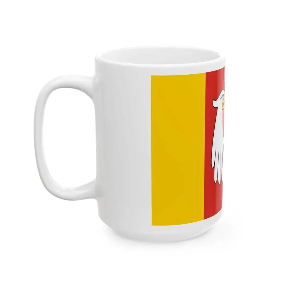POL powiat grodziski mazowieckie flag (Poland) White Coffee Mug - Go Mug Yourself