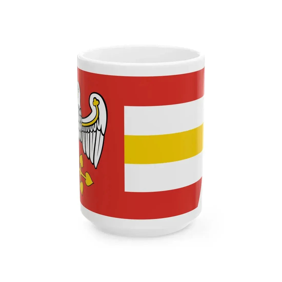 POL powiat grodziski wielkopolski flag (Poland) White Coffee Mug 15oz - Go Mug Yourself