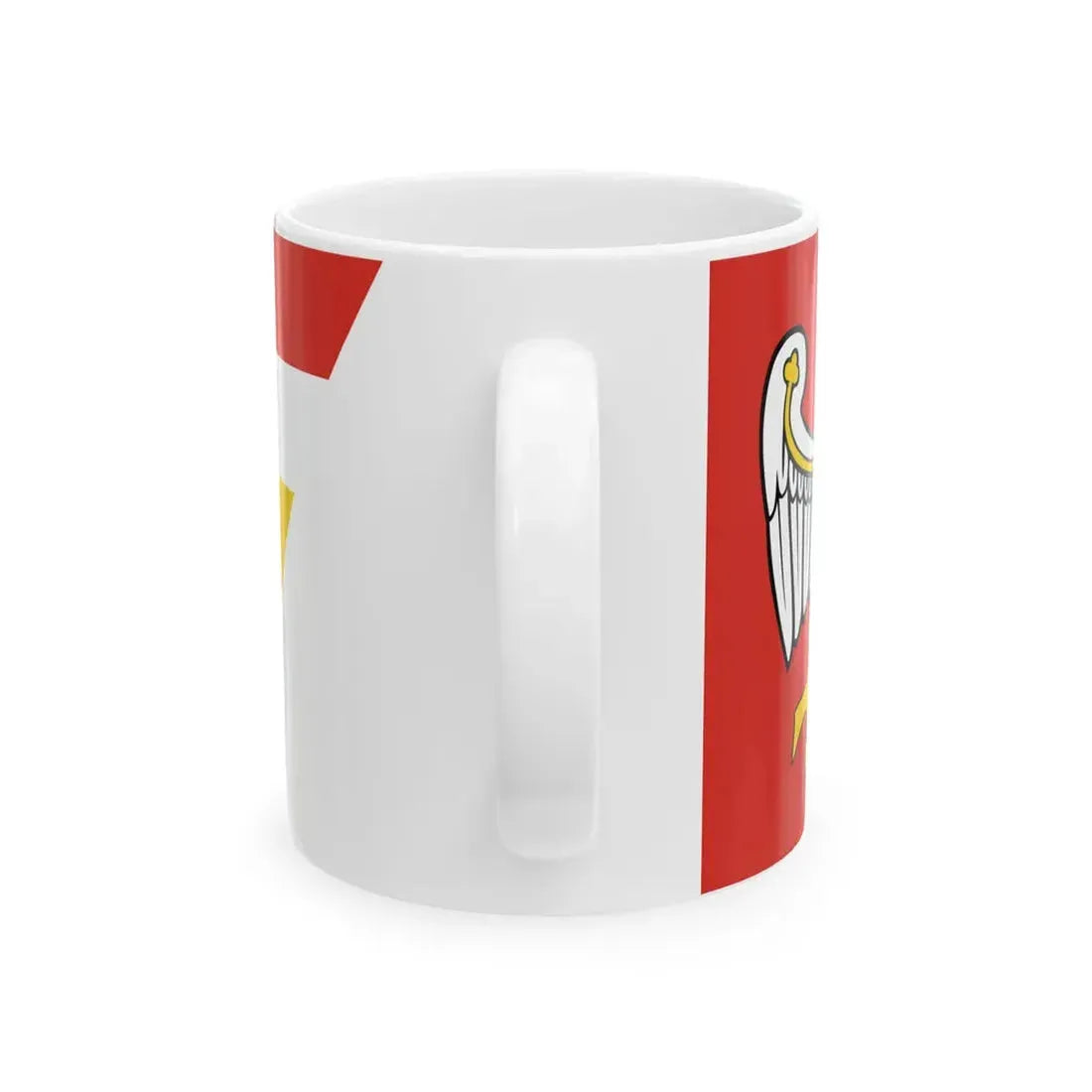 POL powiat grodziski wielkopolski flag (Poland) White Coffee Mug - Go Mug Yourself