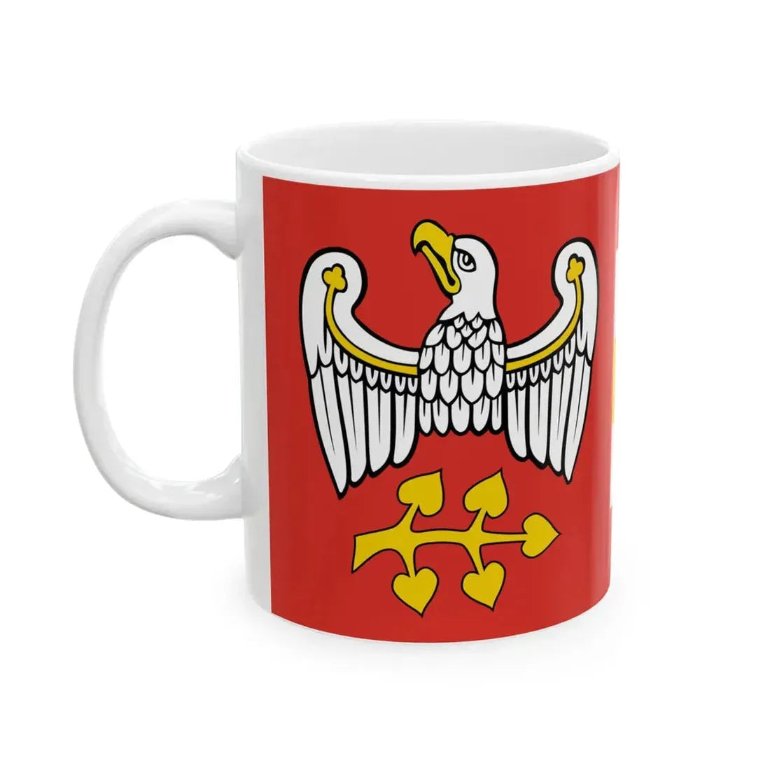 POL powiat grodziski wielkopolski flag (Poland) White Coffee Mug - Go Mug Yourself