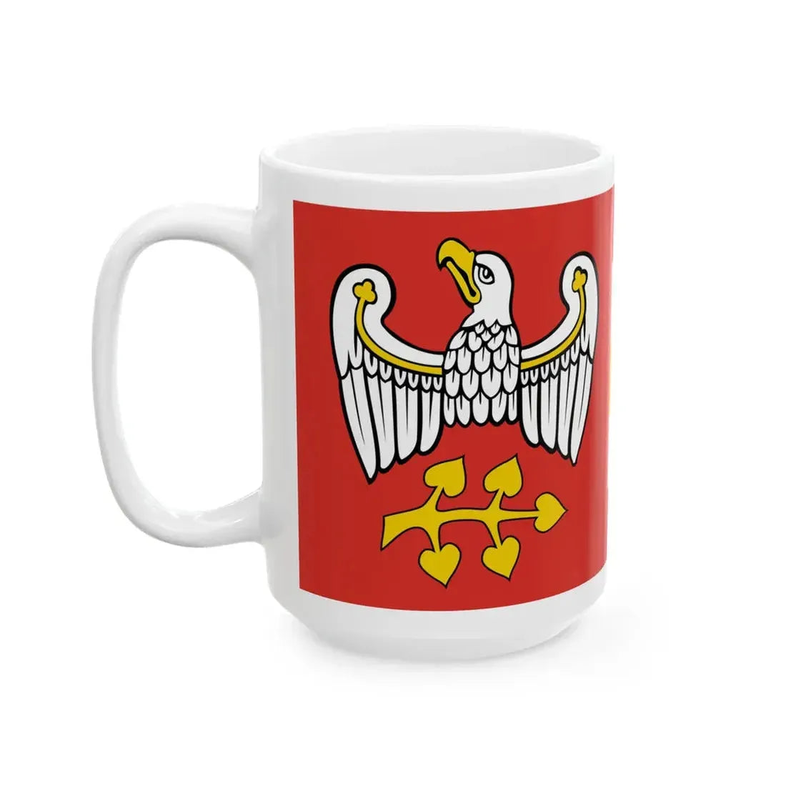 POL powiat grodziski wielkopolski flag (Poland) White Coffee Mug - Go Mug Yourself
