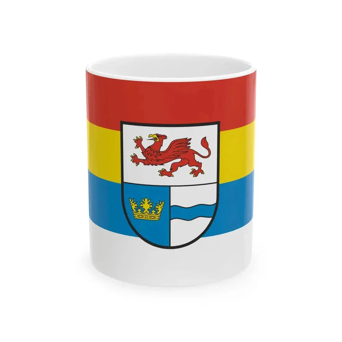 POL powiat gryfinski flag (Poland) White Coffee Mug 11oz - Go Mug Yourself