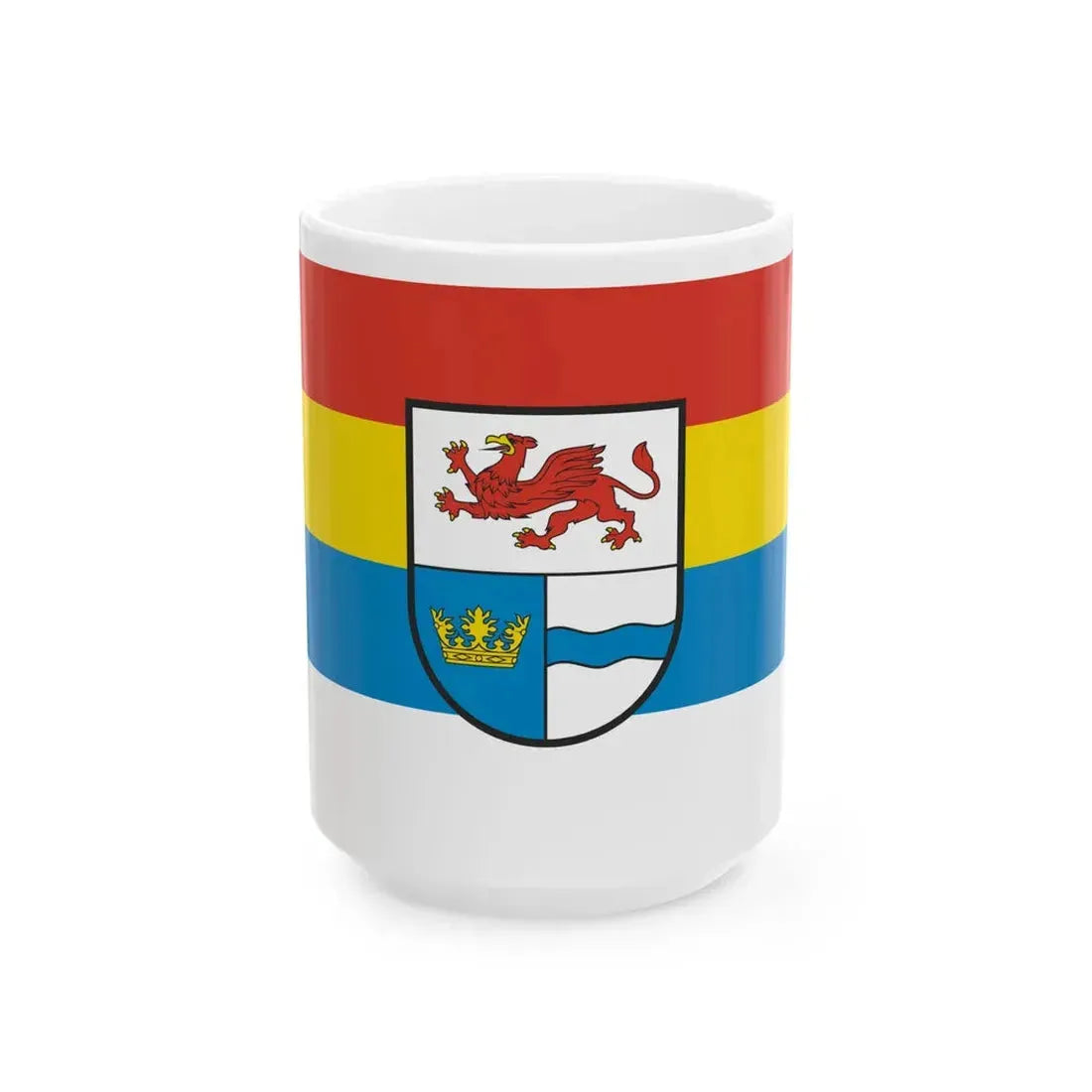 POL powiat gryfinski flag (Poland) White Coffee Mug 15oz - Go Mug Yourself