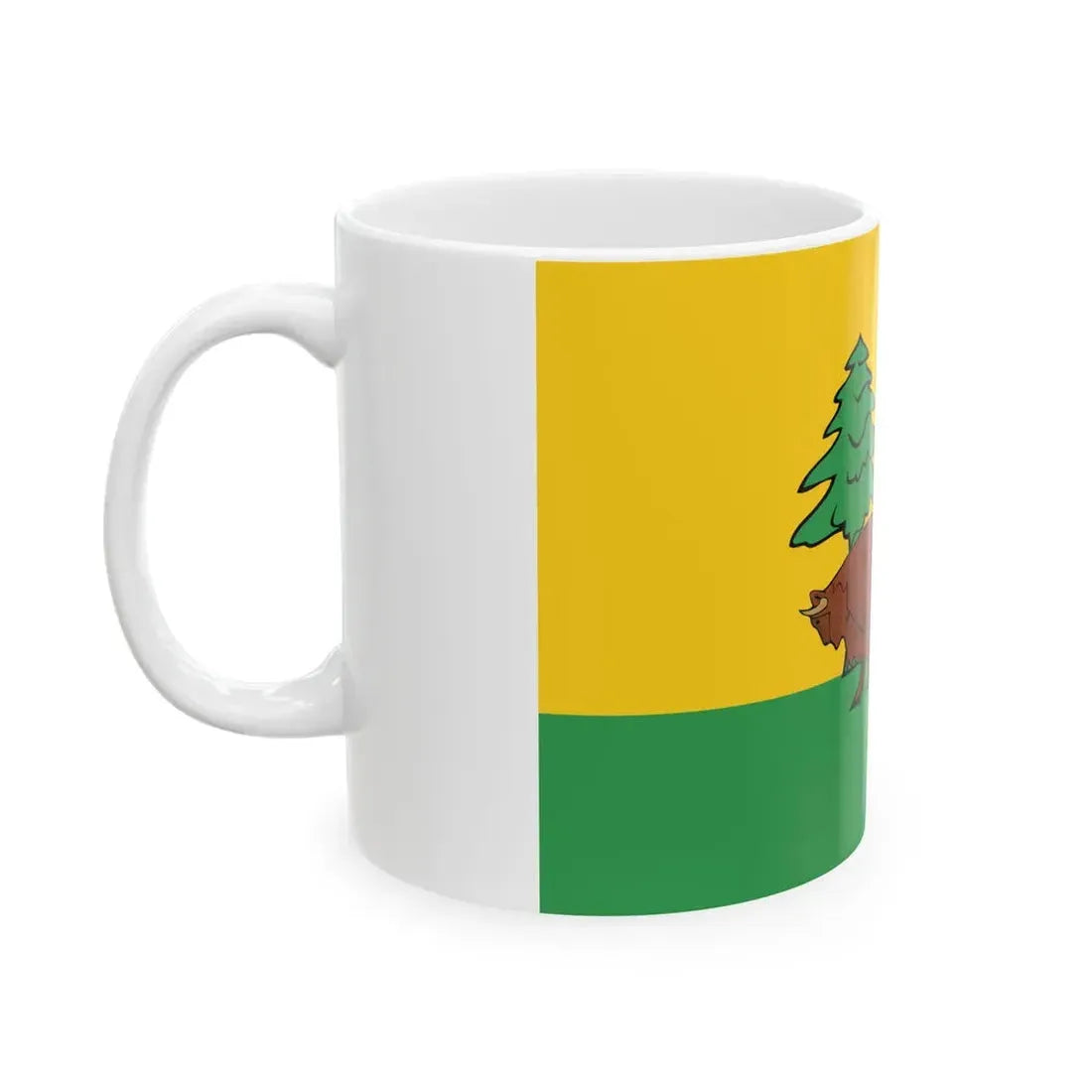 POL powiat hajnowski flag (Poland) White Coffee Mug - Go Mug Yourself