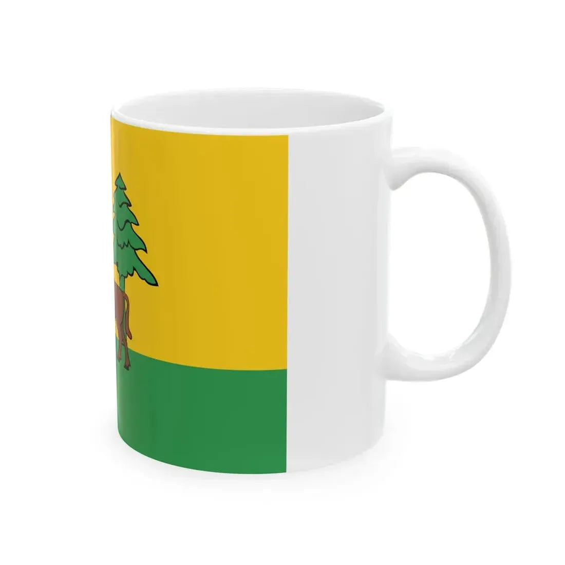 POL powiat hajnowski flag (Poland) White Coffee Mug - Go Mug Yourself