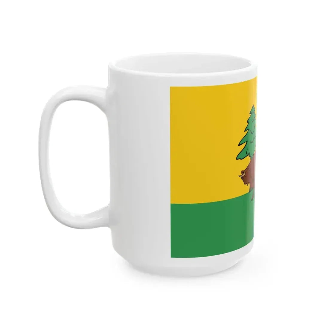 POL powiat hajnowski flag (Poland) White Coffee Mug - Go Mug Yourself