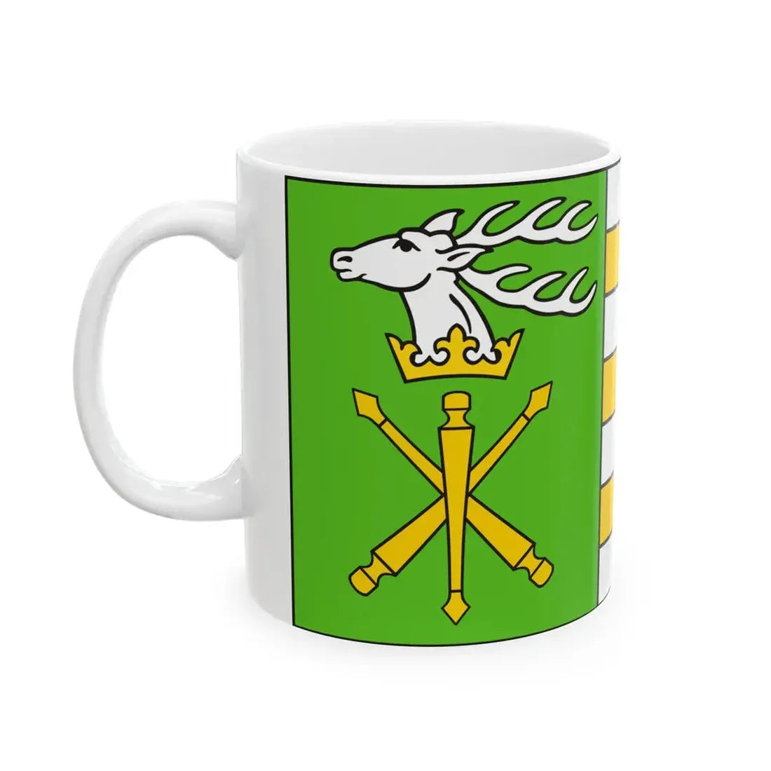 POL powiat janowski flag (Poland) White Coffee Mug - Go Mug Yourself