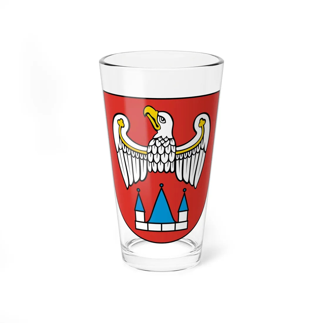 POL powiat jarociński COA (Poland) (Coat of Arms) Pint Glass 16oz 16oz - Go Mug Yourself
