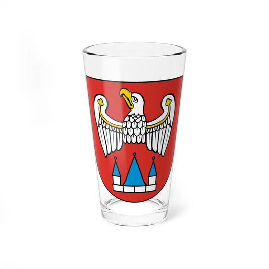 POL powiat jarociński COA (Poland) (Coat of Arms) Pint Glass 16oz 16oz - Go Mug Yourself