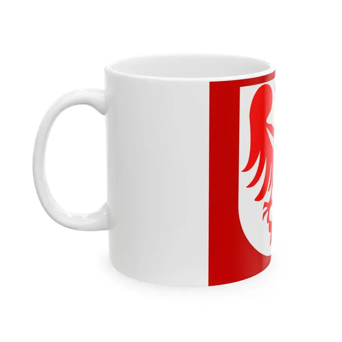 POL powiat jaworski flag (Poland) White Coffee Mug - Go Mug Yourself