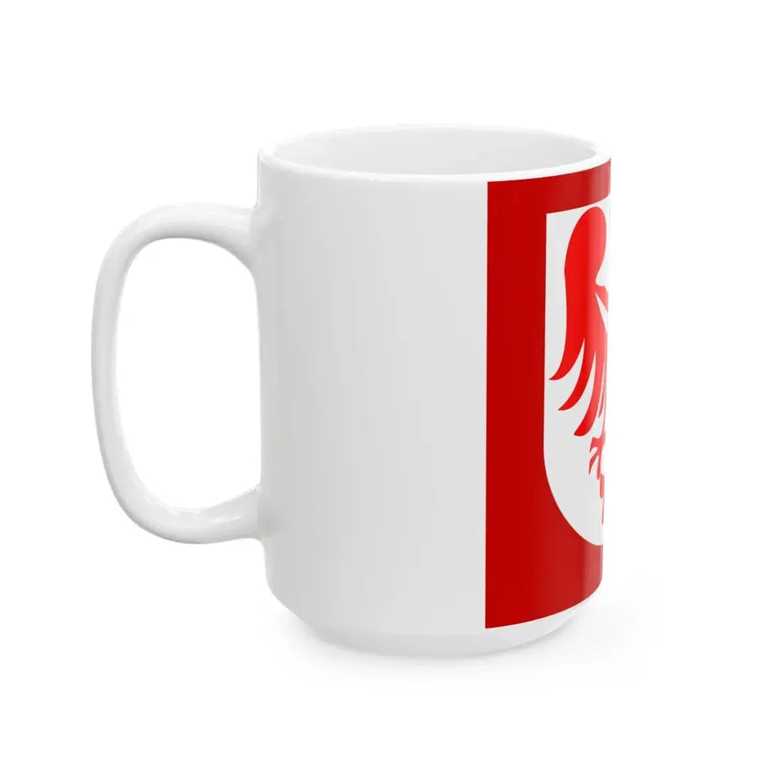 POL powiat jaworski flag (Poland) White Coffee Mug - Go Mug Yourself