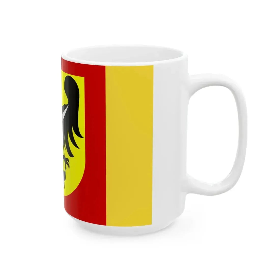 POL powiat jaworski flag (Poland) White Coffee Mug - Go Mug Yourself