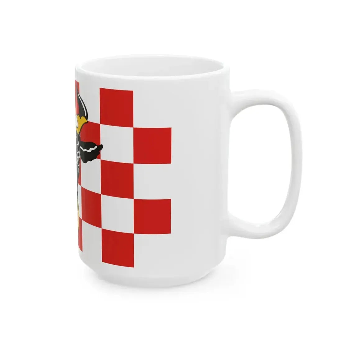 POL powiat kaliski flag 2000-2024 (Poland) White Coffee Mug - Go Mug Yourself