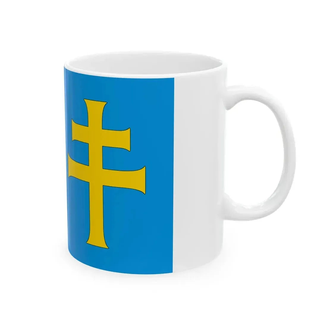 POL powiat kazimierski flag 1 (Poland) White Coffee Mug - Go Mug Yourself