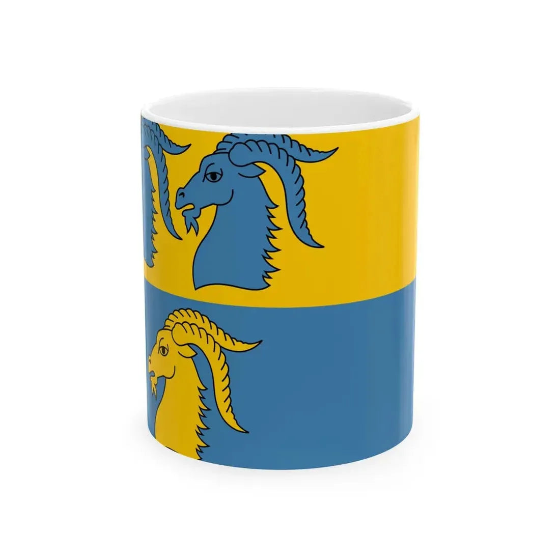 POL powiat kedzierzynsko-kozielski flag (Poland) White Coffee Mug 11oz - Go Mug Yourself
