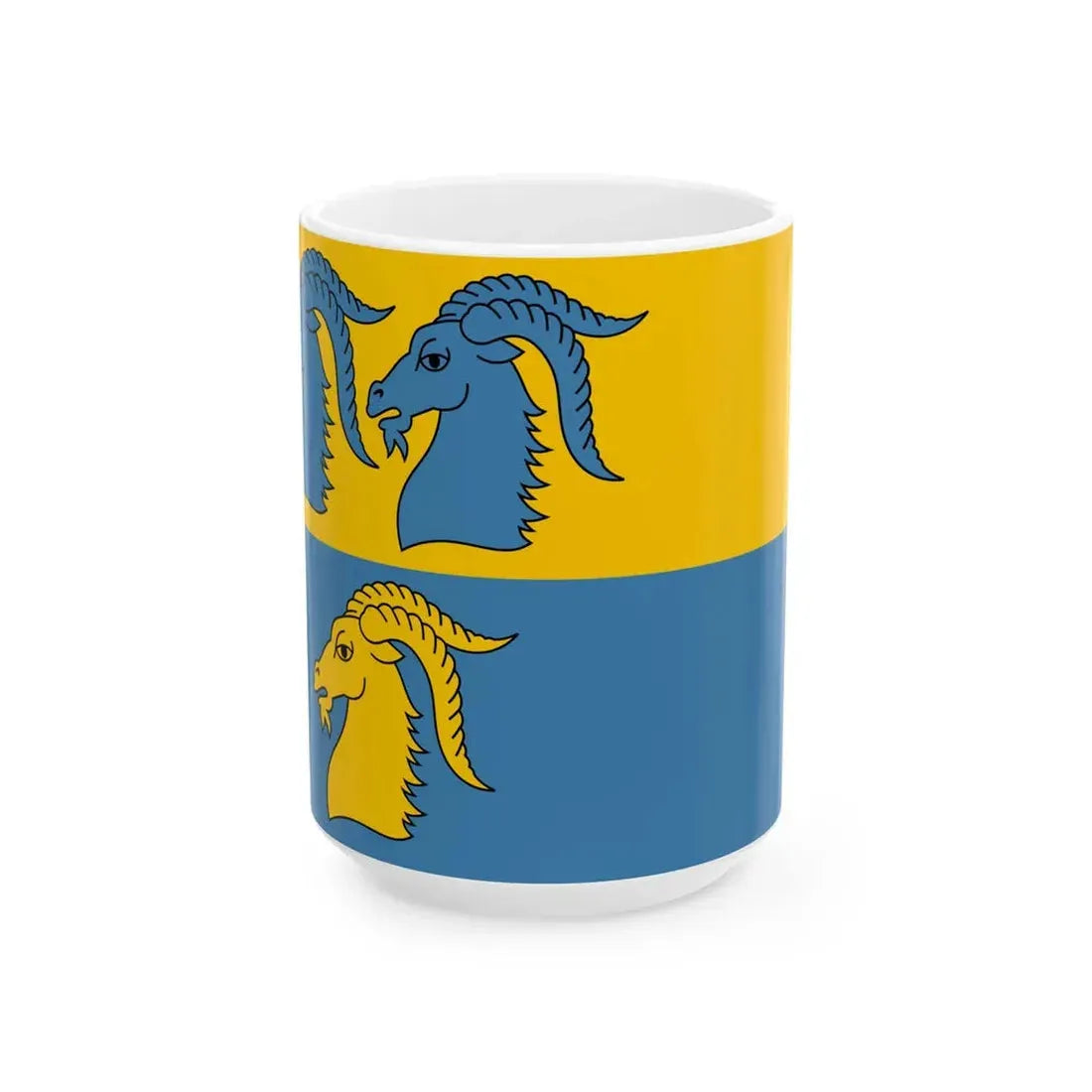 POL powiat kedzierzynsko-kozielski flag (Poland) White Coffee Mug 15oz - Go Mug Yourself