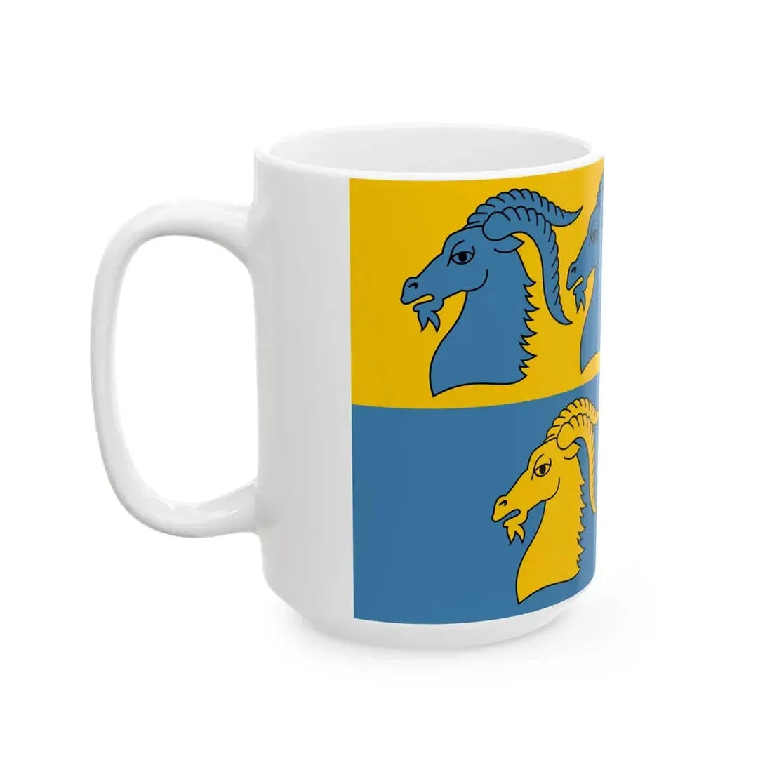 POL powiat kedzierzynsko-kozielski flag (Poland) White Coffee Mug - Go Mug Yourself