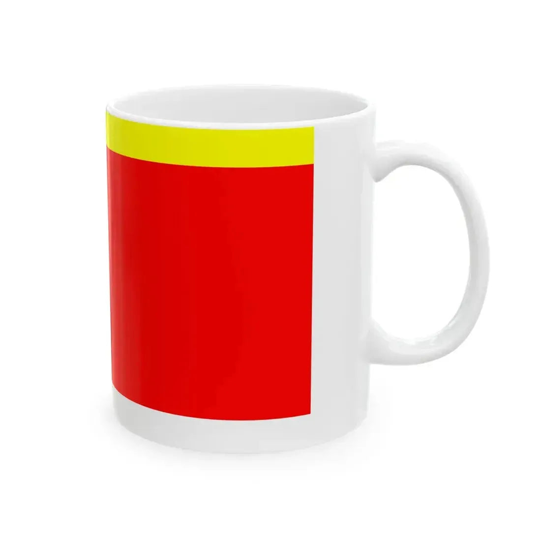 POL powiat kluczborski flag (Poland) White Coffee Mug - Go Mug Yourself