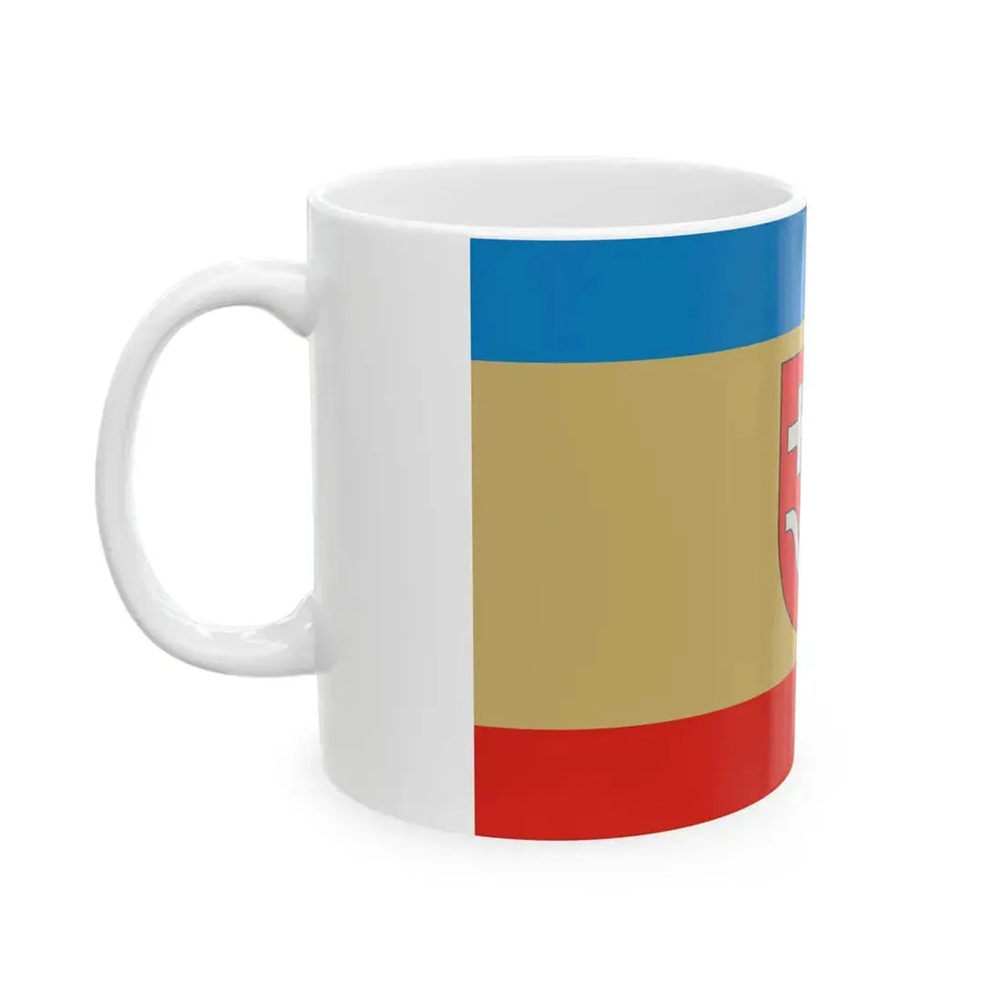 POL powiat kolbuszowski flag (Poland) White Coffee Mug - Go Mug Yourself