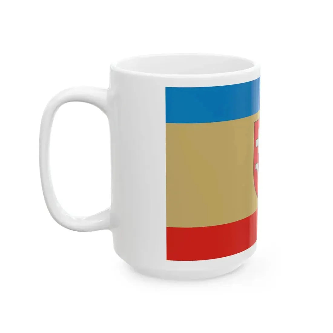 POL powiat kolbuszowski flag (Poland) White Coffee Mug - Go Mug Yourself