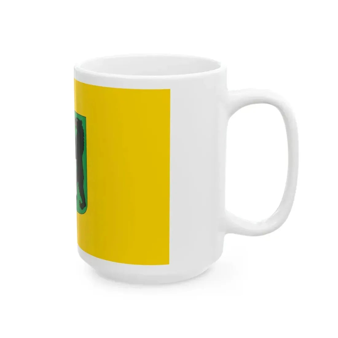 POL powiat koscierski flag (Poland) White Coffee Mug - Go Mug Yourself