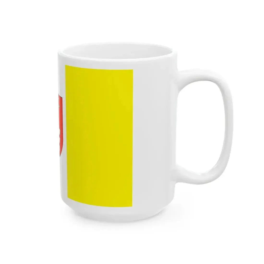 POL powiat krasnicki flag (Poland) White Coffee Mug - Go Mug Yourself