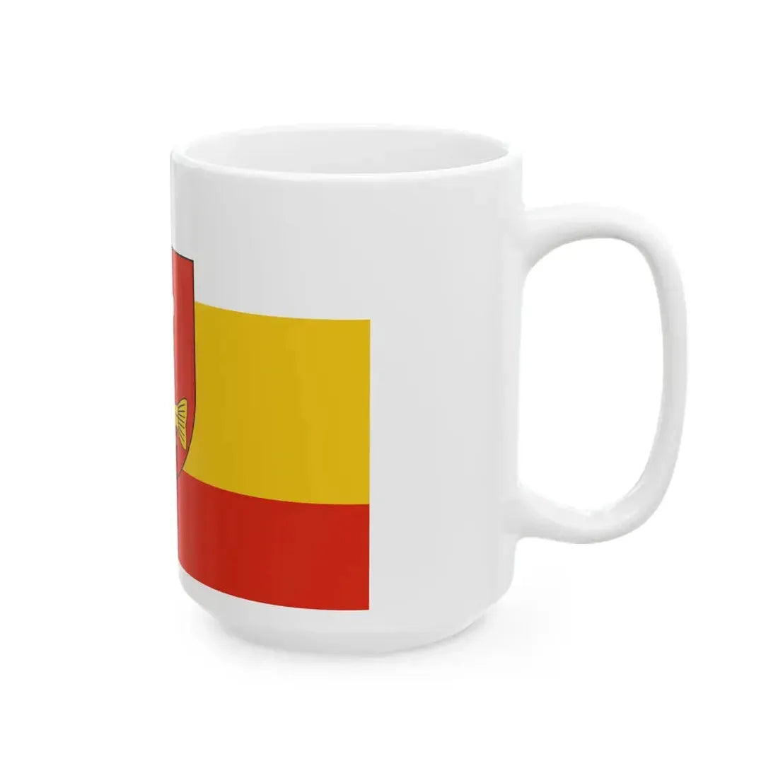 POL powiat krasnostawski flag (Poland) White Coffee Mug - Go Mug Yourself