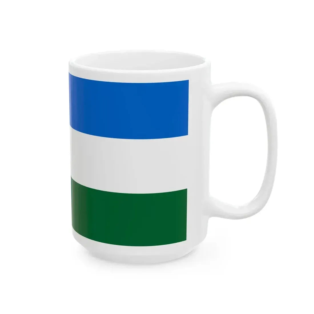 POL powiat krosnienski lubuski flag (Poland) White Coffee Mug - Go Mug Yourself