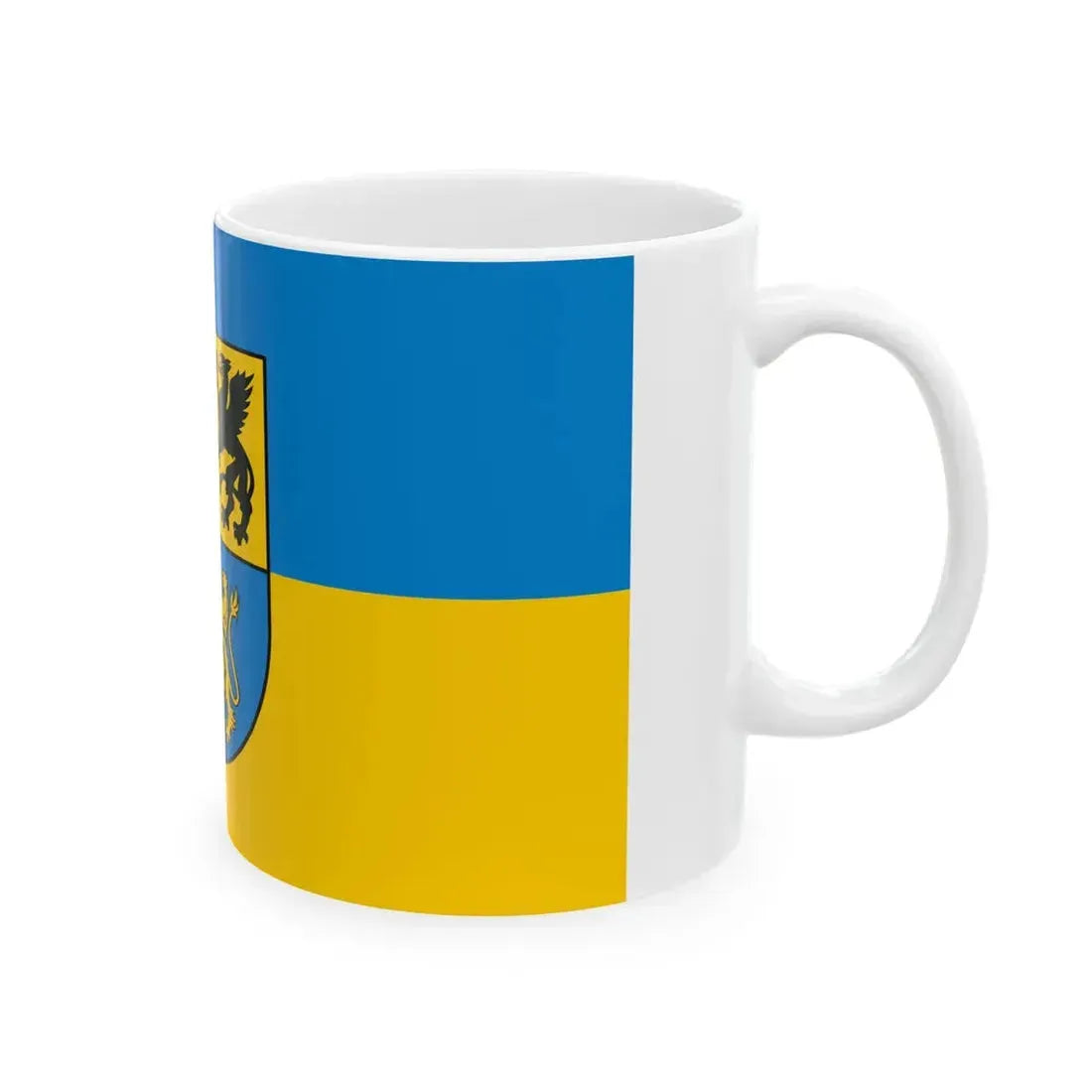POL powiat leborski flag (Poland) White Coffee Mug - Go Mug Yourself