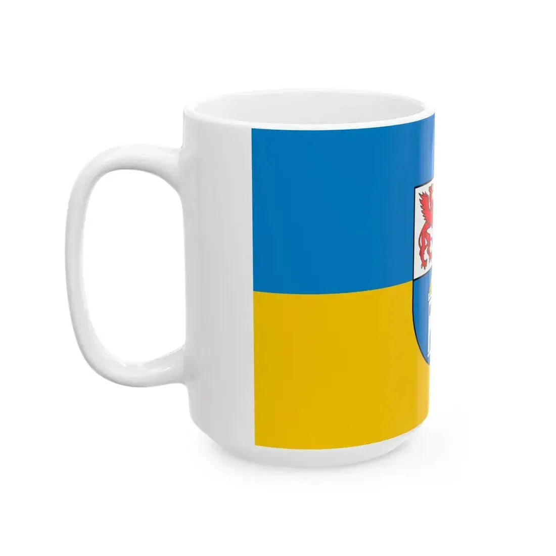 POL powiat leborski flag (Poland) White Coffee Mug - Go Mug Yourself