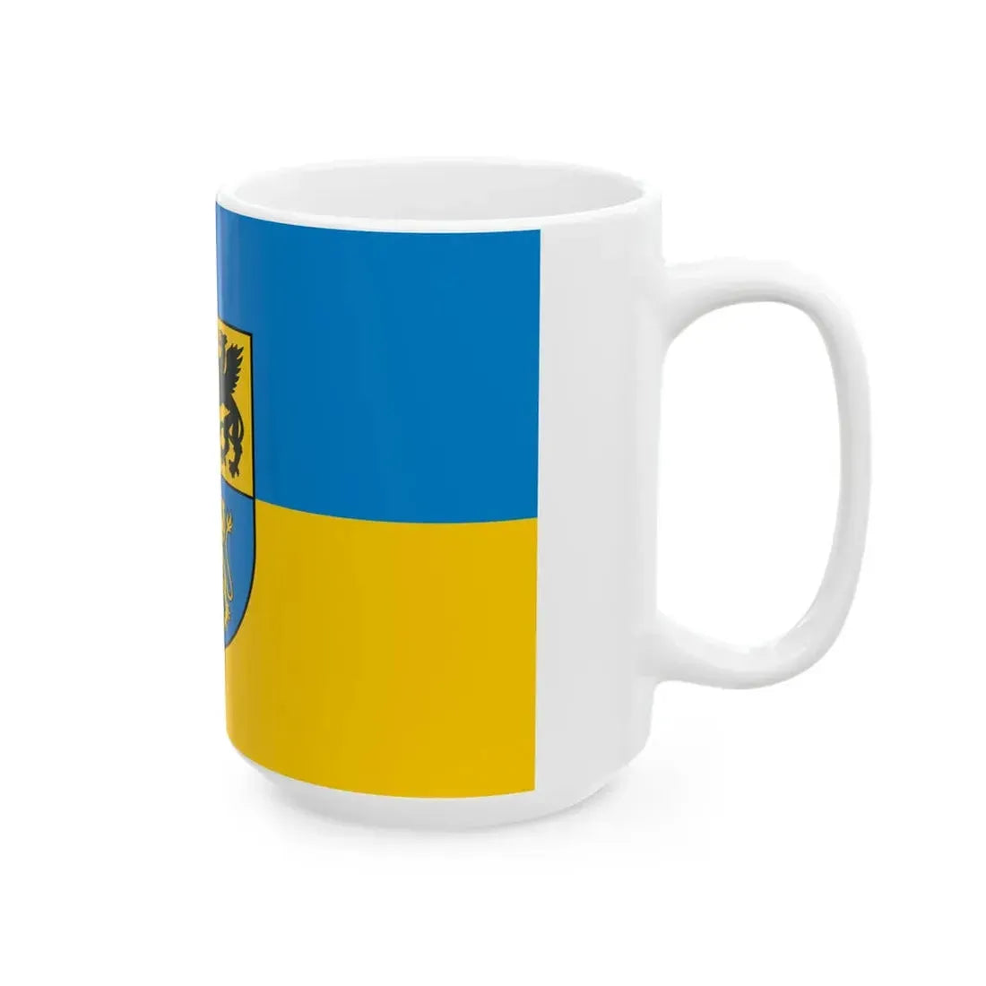 POL powiat leborski flag (Poland) White Coffee Mug - Go Mug Yourself