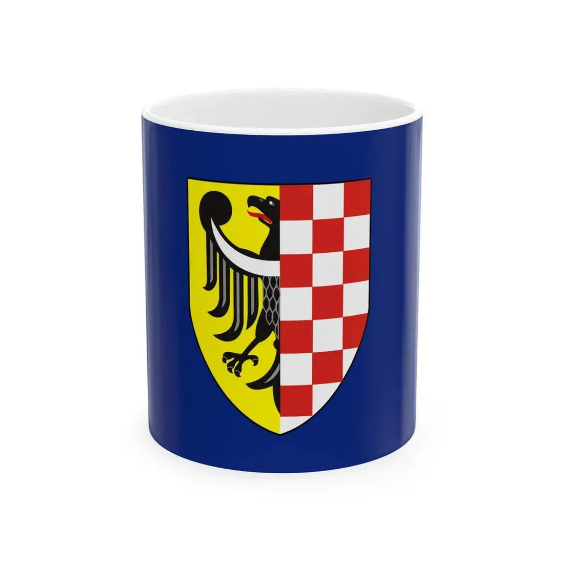 POL powiat legnicki flag (Poland) White Coffee Mug 11oz - Go Mug Yourself
