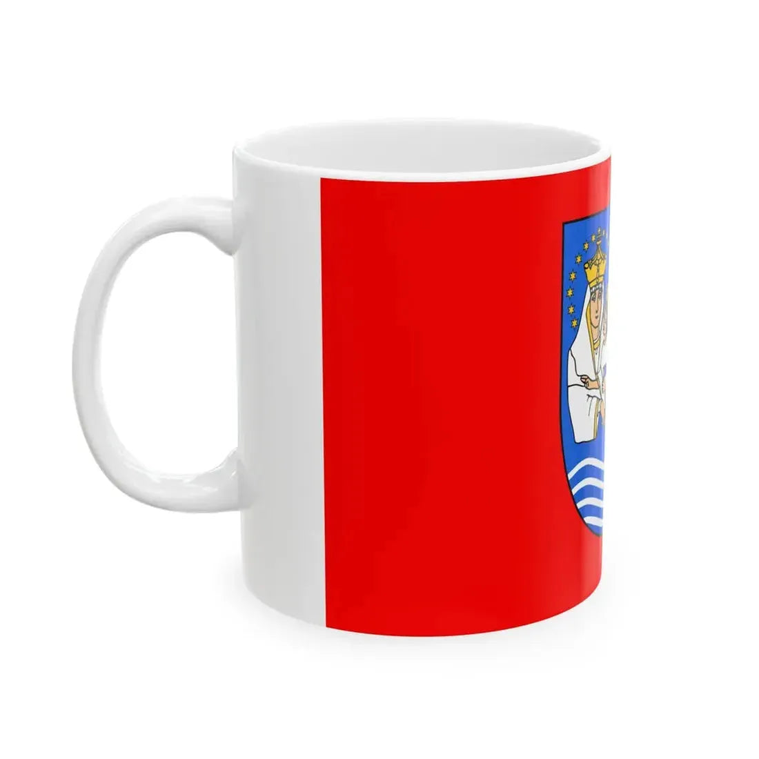 POL powiat lezajski flag (Poland) White Coffee Mug - Go Mug Yourself