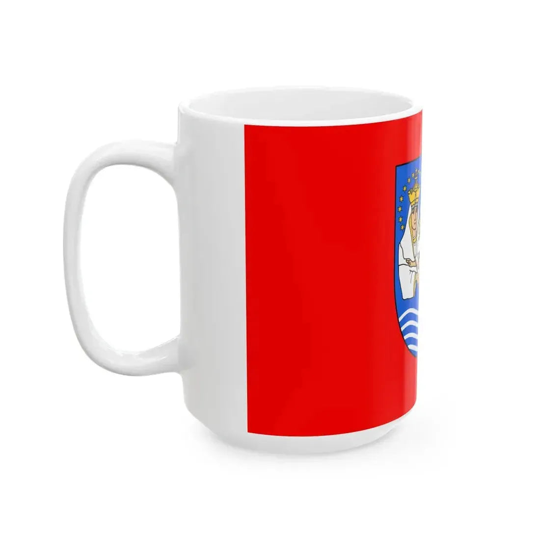 POL powiat lezajski flag (Poland) White Coffee Mug - Go Mug Yourself