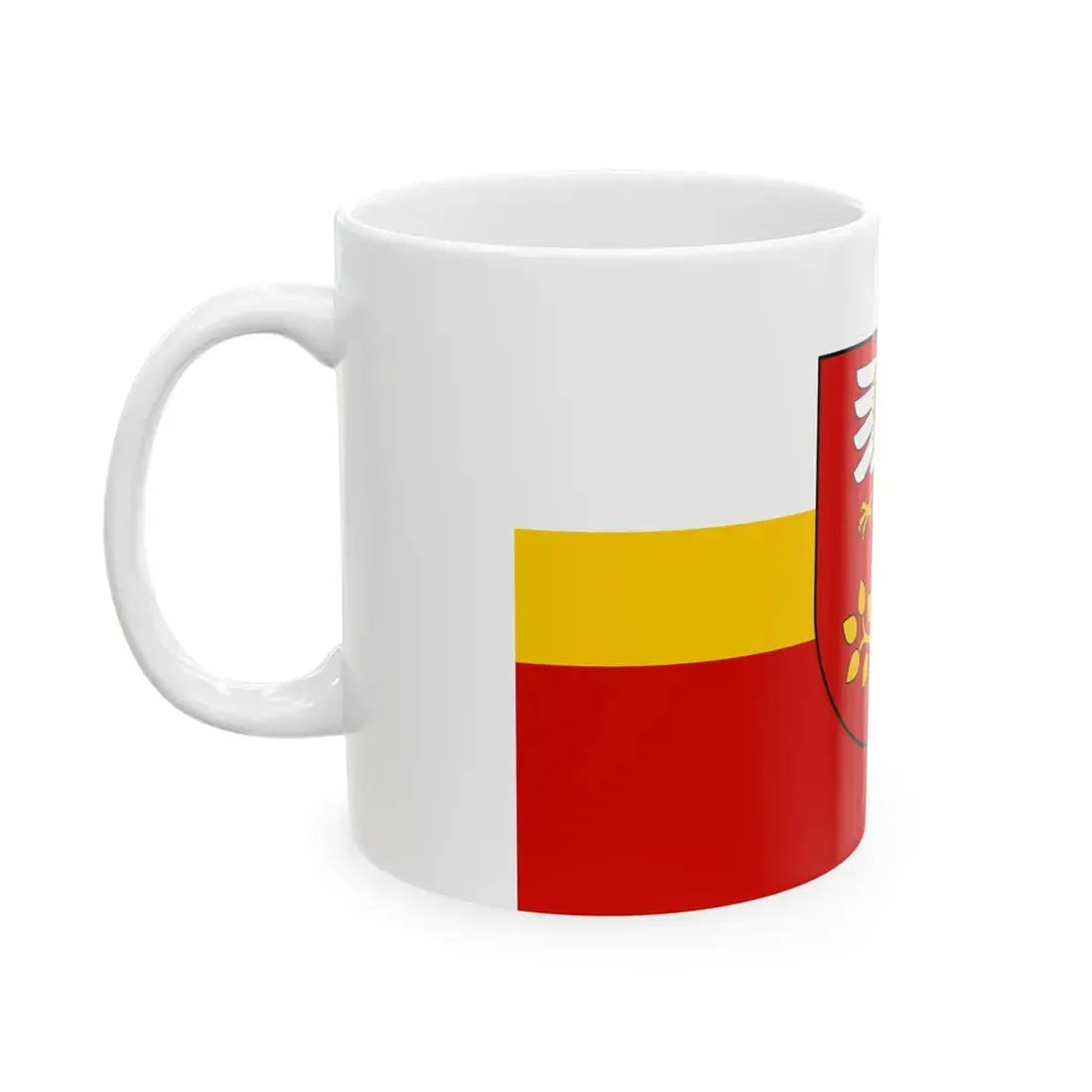 POL powiat limanowski flag (Poland) White Coffee Mug - Go Mug Yourself