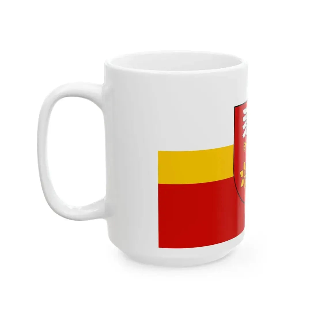 POL powiat limanowski flag (Poland) White Coffee Mug - Go Mug Yourself