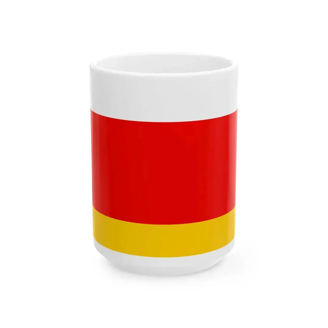 POL powiat lubaczowski flag (Poland) White Coffee Mug 15oz - Go Mug Yourself
