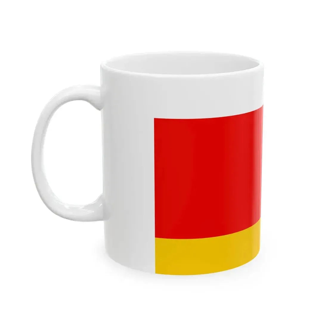 POL powiat lubaczowski flag (Poland) White Coffee Mug - Go Mug Yourself