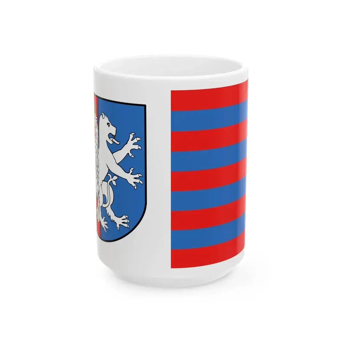 POL powiat lubartowski flag (Poland) White Coffee Mug 15oz - Go Mug Yourself
