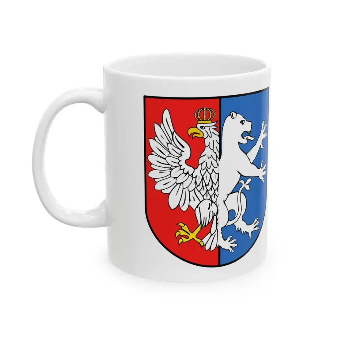 POL powiat lubartowski flag (Poland) White Coffee Mug - Go Mug Yourself