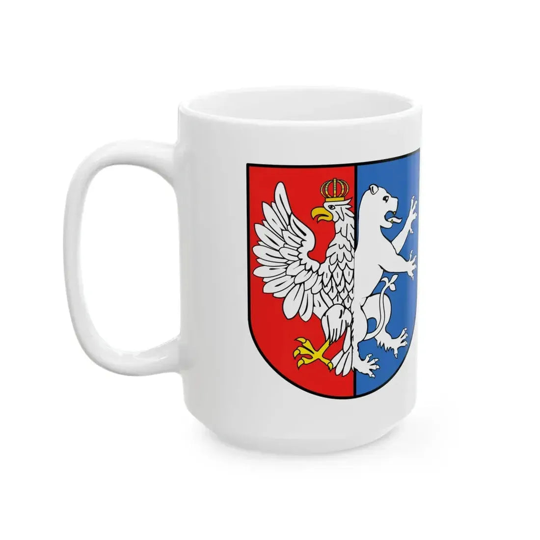 POL powiat lubartowski flag (Poland) White Coffee Mug - Go Mug Yourself