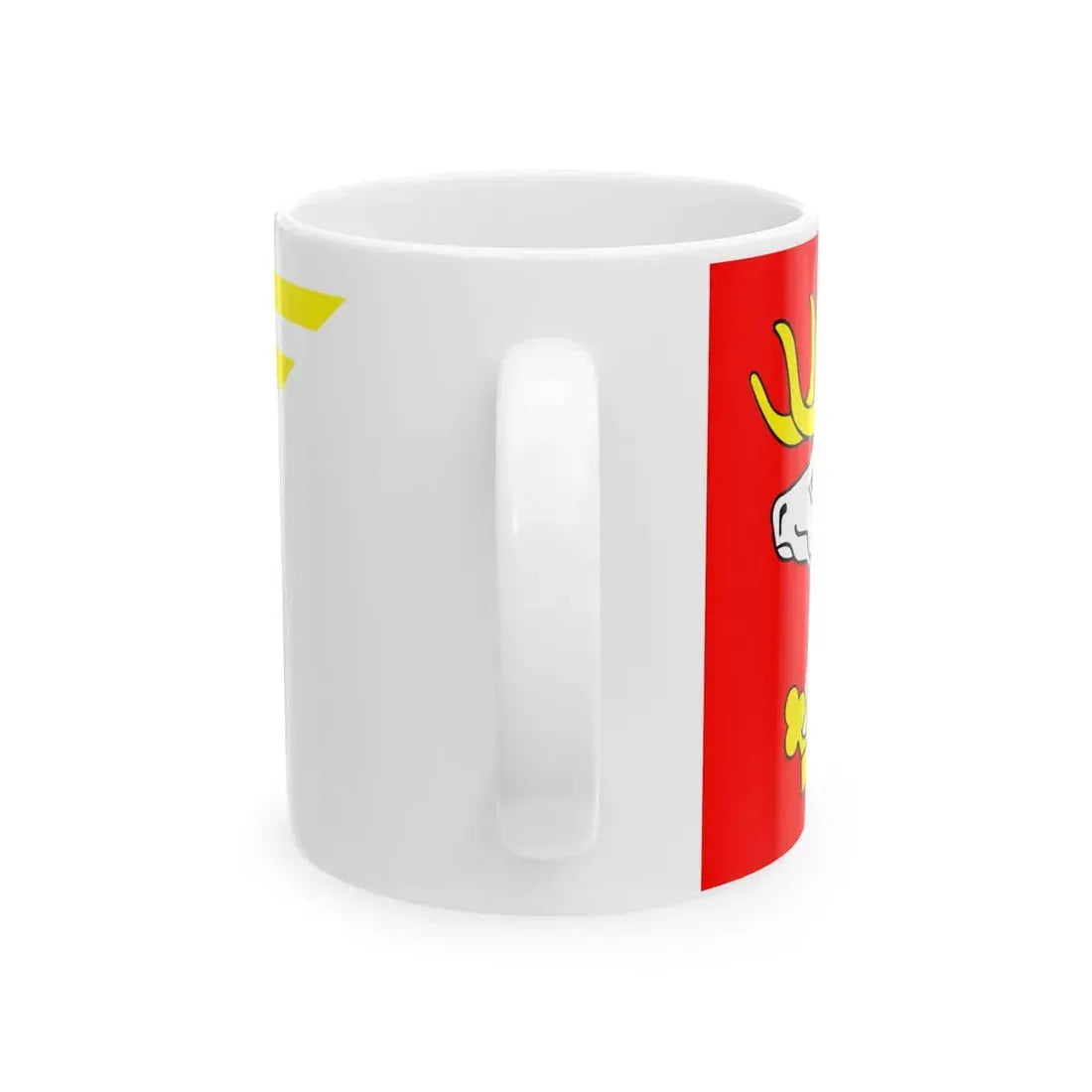 POL powiat lubelski flag (Poland) White Coffee Mug - Go Mug Yourself