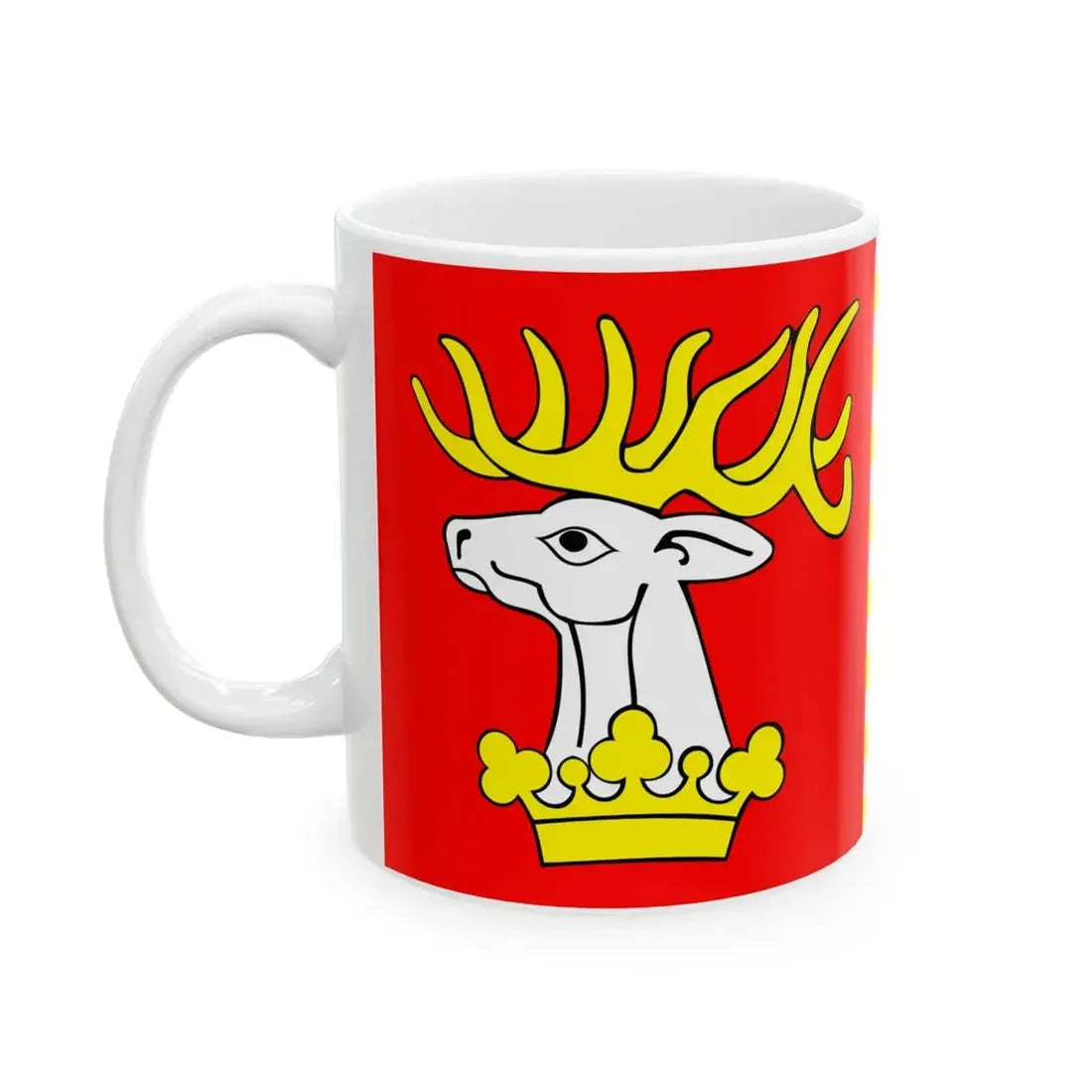 POL powiat lubelski flag (Poland) White Coffee Mug - Go Mug Yourself