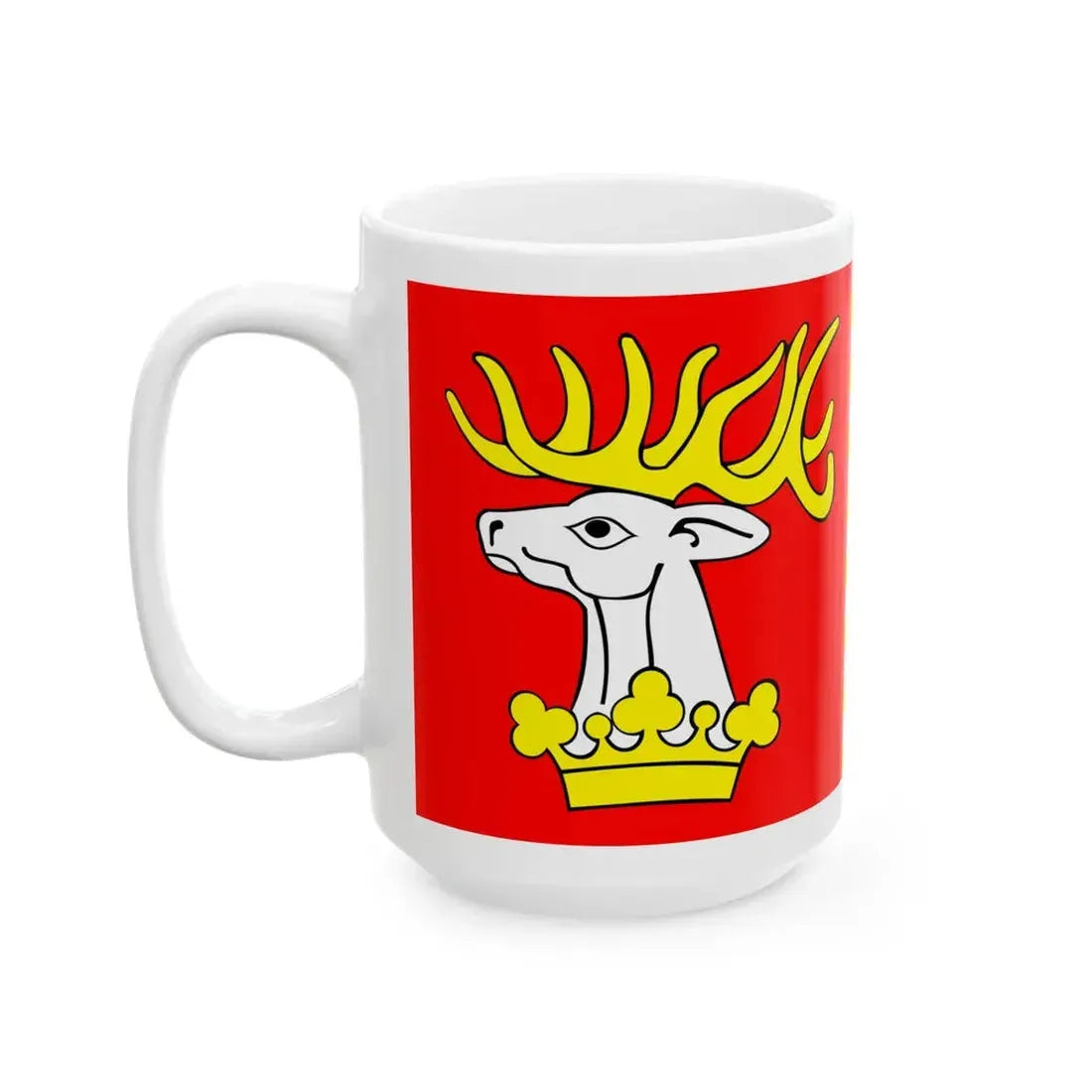 POL powiat lubelski flag (Poland) White Coffee Mug - Go Mug Yourself
