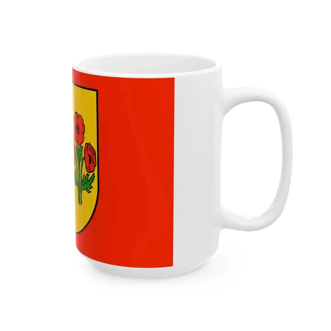 POL powiat makowski flag (Poland) White Coffee Mug - Go Mug Yourself