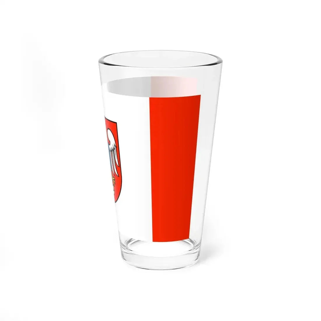 POL powiat mławski flag (Poland) Pint Glass 16oz - Go Mug Yourself